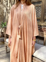 Beige Glowy Knot Kaftan