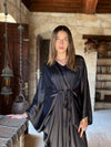 PREORDER Black Shimmery Nubian Kaftan