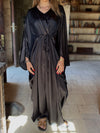 PREORDER Black Shimmery Nubian Kaftan