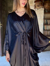 PREORDER Black Shimmery Nubian Kaftan