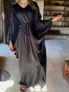 PREORDER Black Shimmery Nubian Kaftan