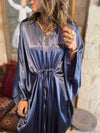 PREORDER Navy Shimmery Nubian Kaftan