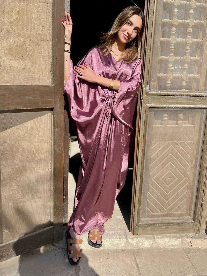 PREORDER Blush Shimmery Nubian Kaftan