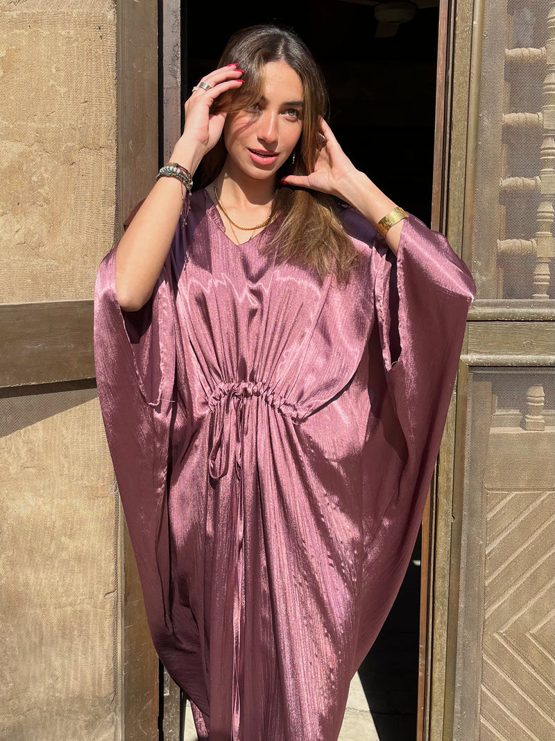 PREORDER Blush Shimmery Nubian Kaftan