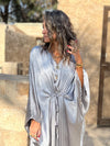 PREORDER Silver Shimmery Nubian Kaftan