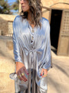 PREORDER Silver Shimmery Nubian Kaftan