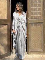 PREORDER Silver Shimmery Nubian Kaftan