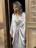 PREORDER Silver Shimmery Nubian Kaftan