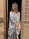 PREORDER Silver Shimmery Nubian Kaftan