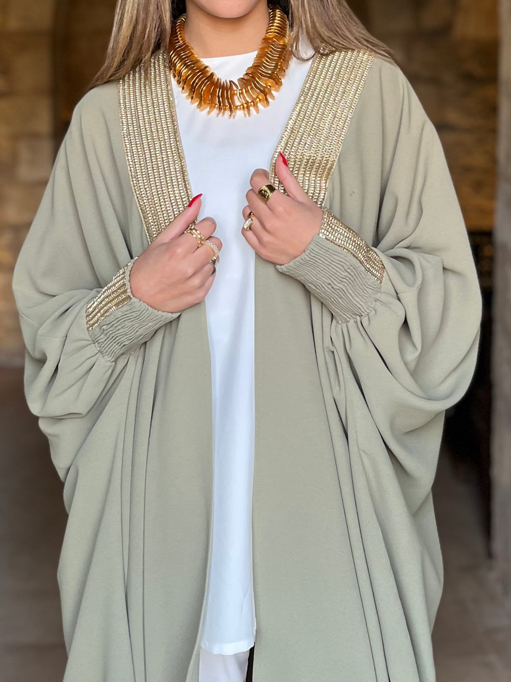 Olive Desert Kimono