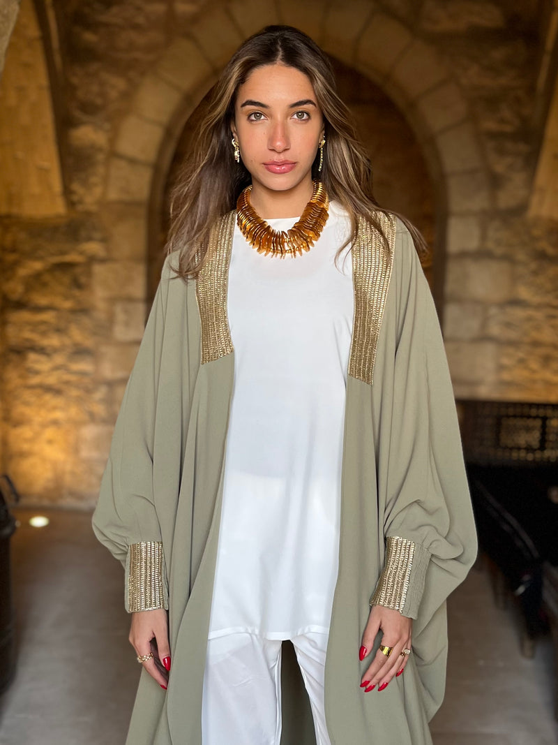 Olive Desert Kimono