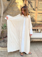 Beige Dottie Hooded Kaftan