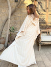 Beige Dottie Hooded Kaftan