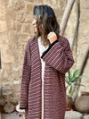 PREORDER Burgundy Heavy Knit Cardigan