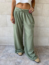 Olive Knot Waist Light Pants