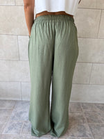 Olive Knot Waist Light Pants