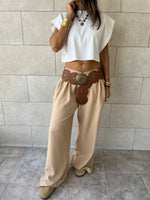 Cafe Knot Waist Light Pants