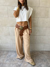 Cafe Knot Waist Light Pants