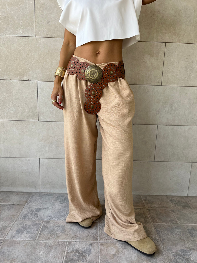 Cafe Knot Waist Light Pants