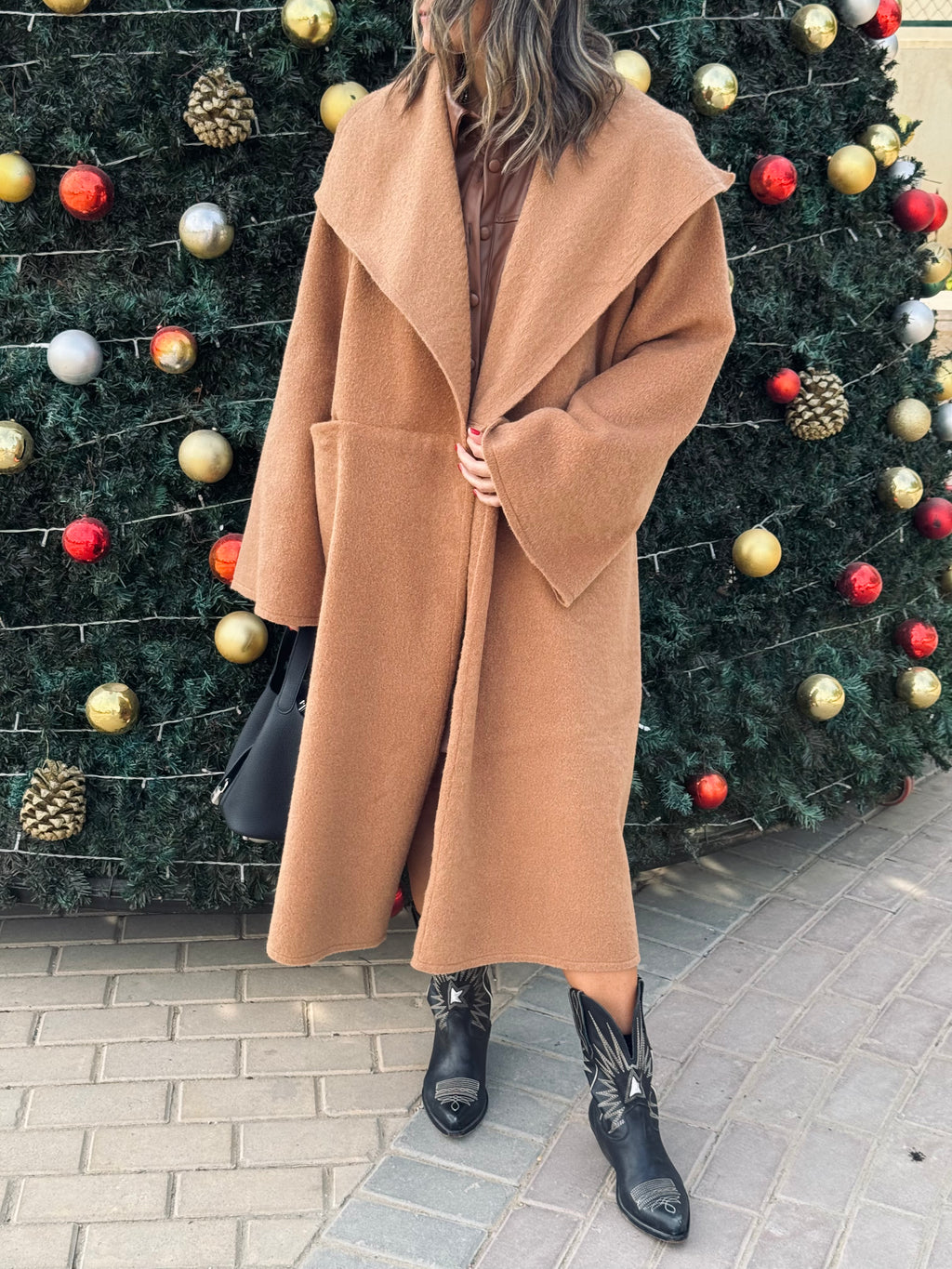 PREORDER Camel Cozy Oversized Layering Coat