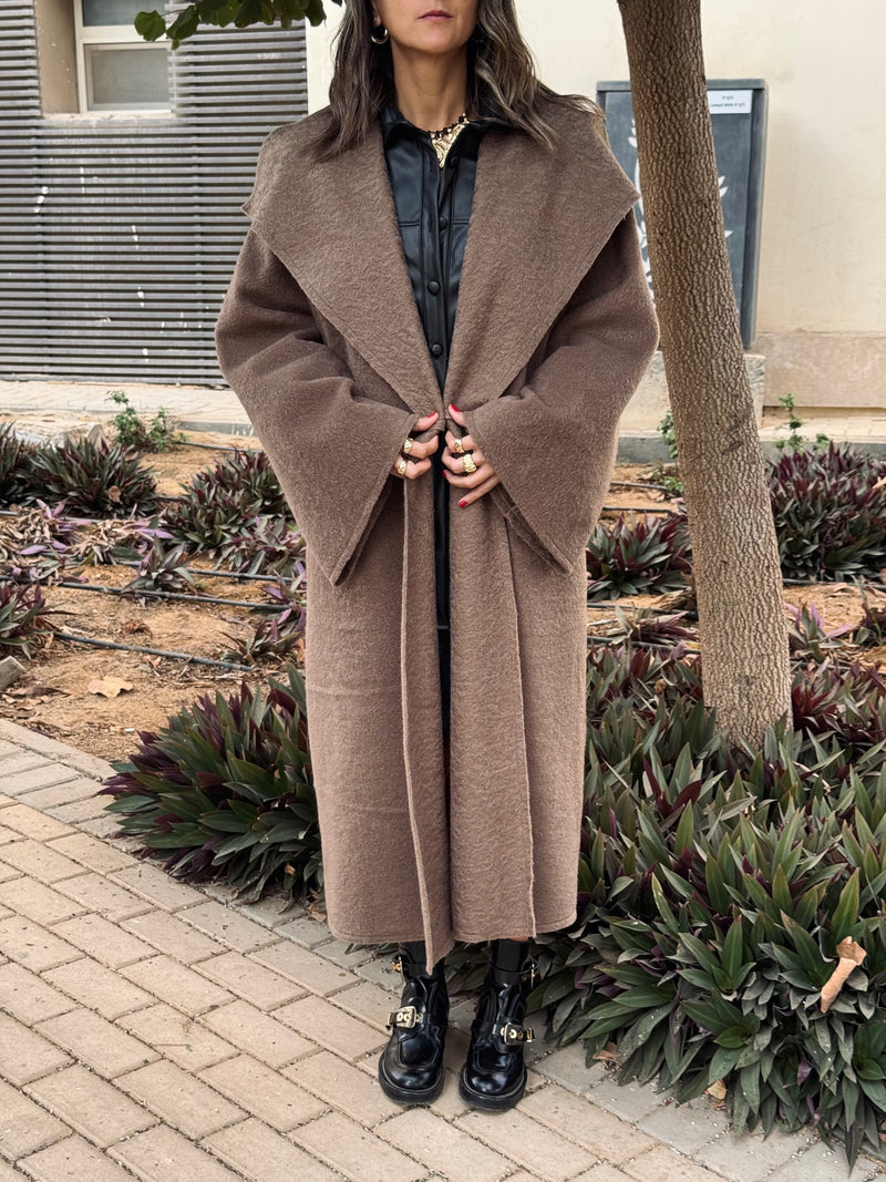 PREORDER Brown Cozy Oversized Layering Coat