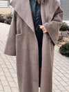 PREORDER Brown Cozy Oversized Layering Coat