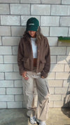 Brown Cozy Teddy Jacket