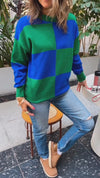 PREORDER Blue & Green Checkmate Knit