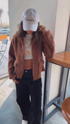 Camel Cozy Teddy Jacket