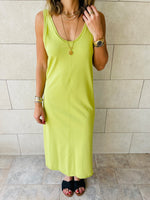 Lime Essential Sleeveless Dress