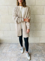 Beige Braid Cardigan