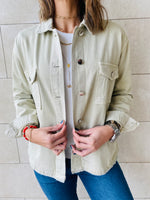 Beige Denim Jacket