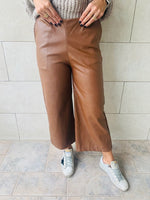 Copper Leather Culottes