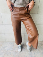 Copper Leather Culottes