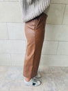 Copper Leather Culottes