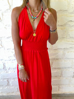 Rouge Halter Dress