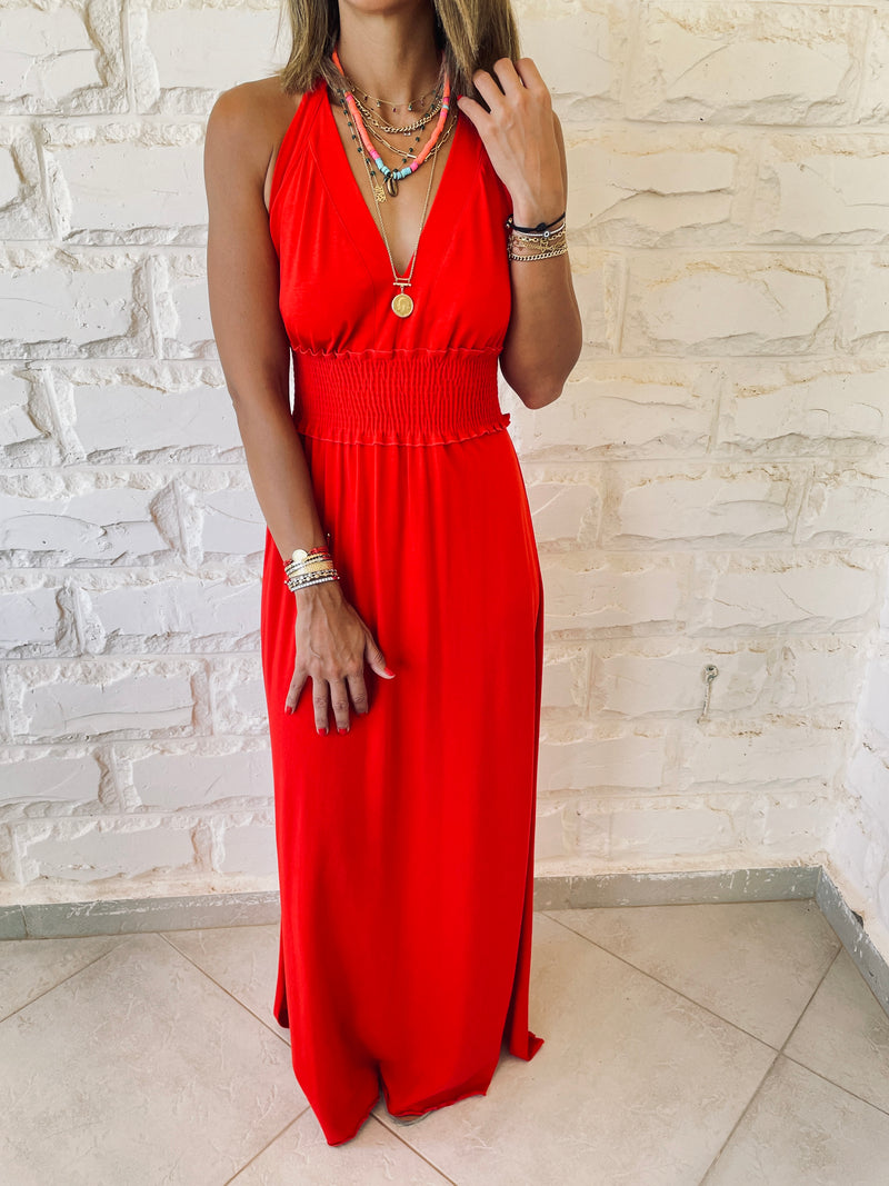 Rouge Halter Dress