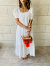 White Puffed Dress