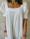 White Puffed Dress